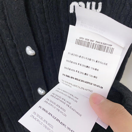 MIUMIU 26S KNIT CARDIGAN 1528