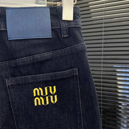 MIUMIU SLIM-STRAIGHT STRETCH PANTS 532
