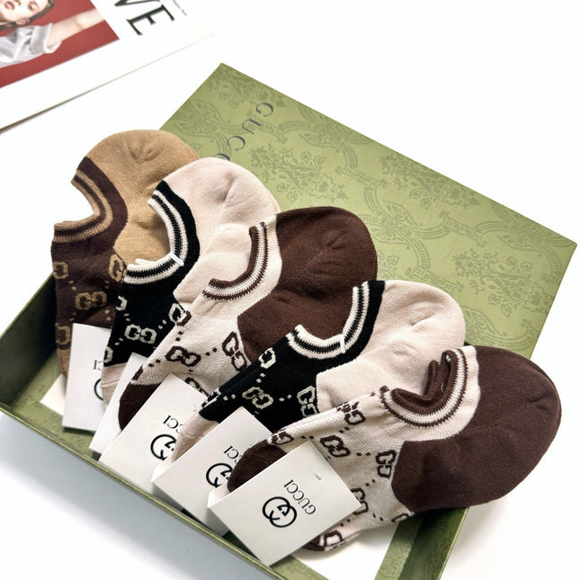 GUCCI 26S NO-SHOW SOCKS 403663 (1 BOX)