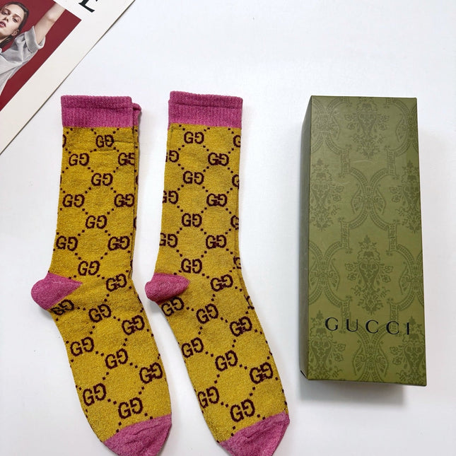 GUCCI 26S CREW SOCKS 405389 (1 BOX)