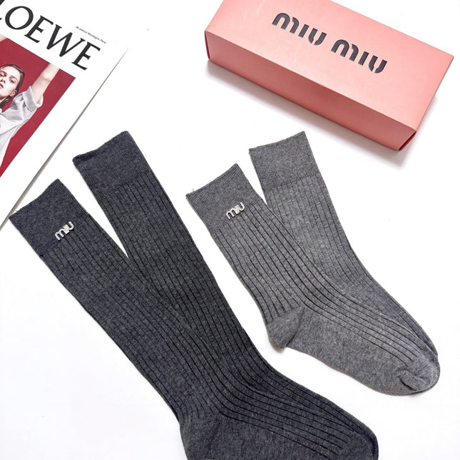MIUMIU 26S CREW SOCKS 410302 (1 BOX)