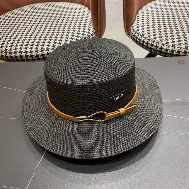 DIOR 26S STRAW BOATER HAT STYLE 192