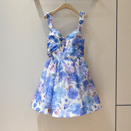 ZIMMERMANN 26S PATTERNED SPAGHETTI STRAP DRESS STYLE 74