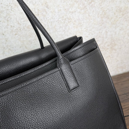 CHANEL 26S TOTE BAG 44 IN BLACK LAMBSKIN GRAINED