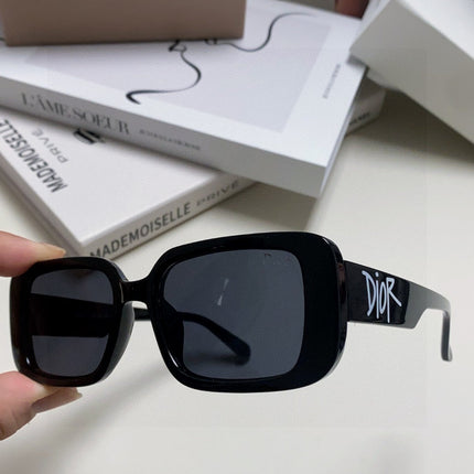 DIOR 26S RECTANGULAR FRAME IN BLACK ACETATE 422577