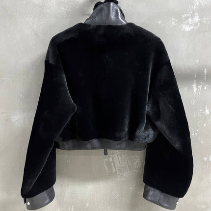 HERMES 26S SHEARLING CROPPED JACKET 836