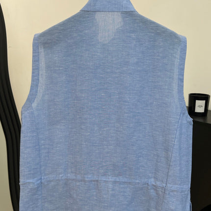 LORO PIANA 26S SLEEVELESS STAND-COLLAR VEST 897