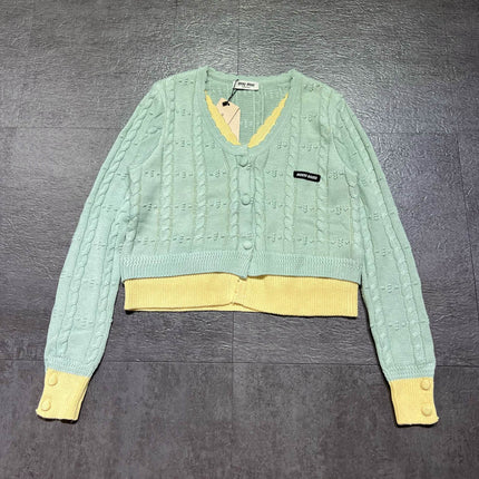 MIUMIU 26S CROPPED CARDIGAN JACKET 1503