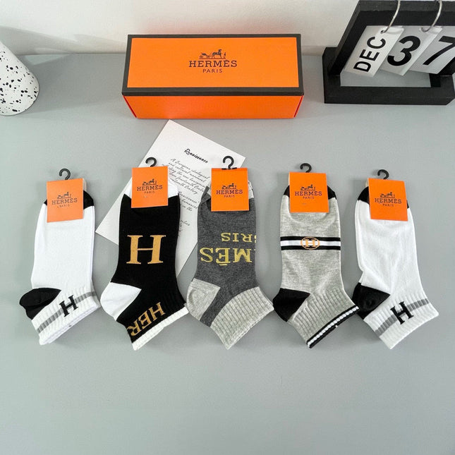 HERMES 26S ANKLE SOCKS 500245 (1 BOX)