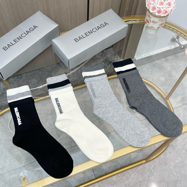 BALENCIAGA 26S CREW SOCKS 180845 (1 BOX)