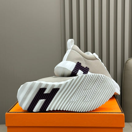 BOUNCING SNEAKERS BRIGHT GRAY CALFSKIN