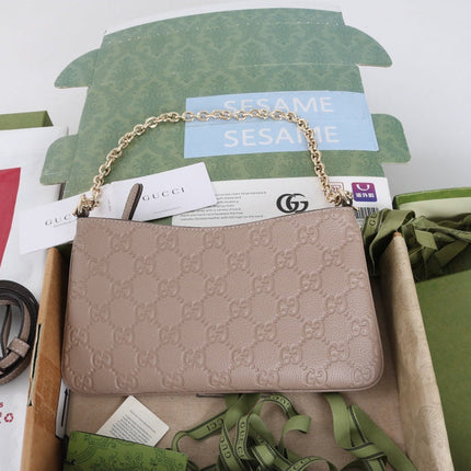GUCCI 26S MINI BAG 29 IN NUDE CALFSKIN