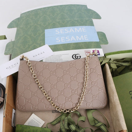 GUCCI 26S MINI BAG 29 IN NUDE CALFSKIN