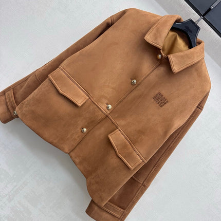MIUMIU 26S SUEDE NAPPA LEATHER JACKET 1562
