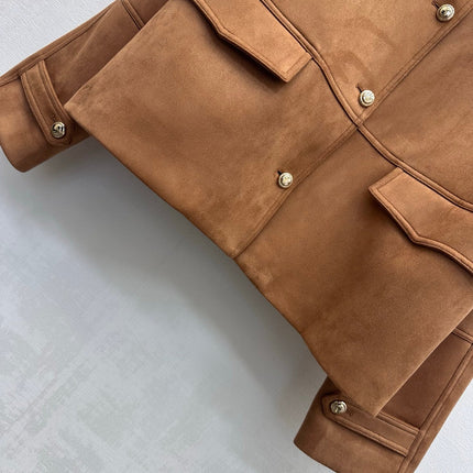 MIUMIU 26S SUEDE NAPPA LEATHER JACKET 1562