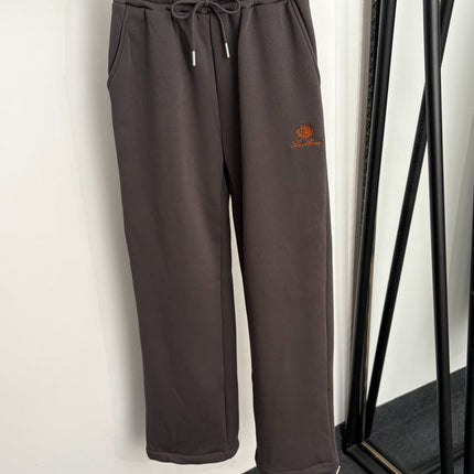 LORO PIANA 26S ZIP-UP HOODIE TRACKSUIT 999