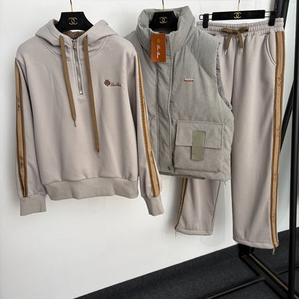 LORO PIANA 26S THREE-PIECE HOODED TRACKSUIT 977