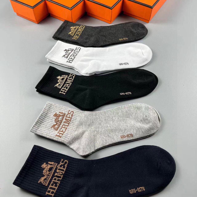 HERMES 26S ANKLE SOCKS 135118 (1 BOX)