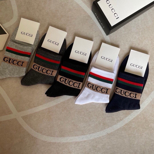 GUCCI 26S CREW SOCKS 407202 (1 BOX)