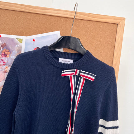 THOM 26S ROUND-NECK KNIT SWEATER 296