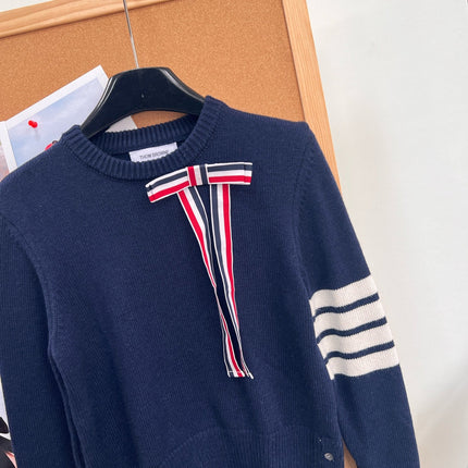THOM 26S ROUND-NECK KNIT SWEATER 296