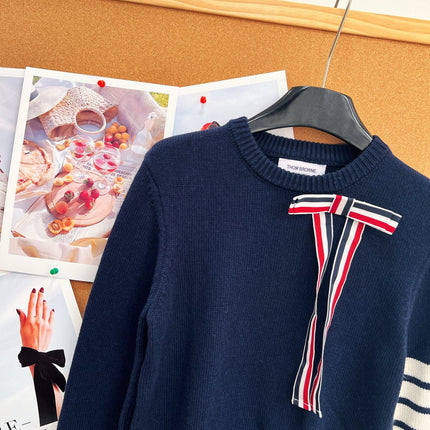 THOM 26S ROUND-NECK KNIT SWEATER 296