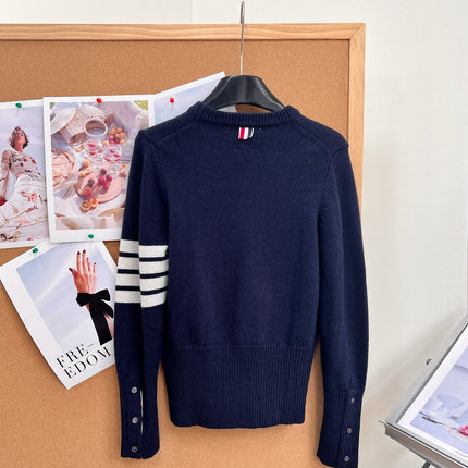 THOM 26S ROUND-NECK KNIT SWEATER 296