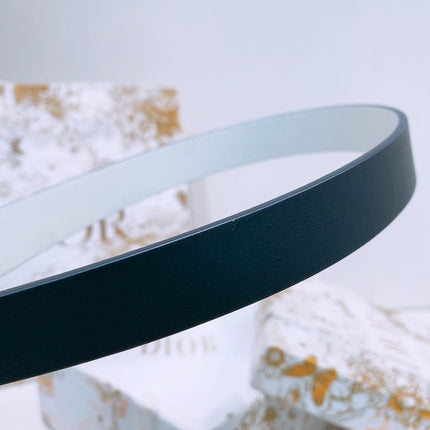 DIOR 25S BELT 20 MM IN DEEP BLUE GREY CALFSKIN 572898