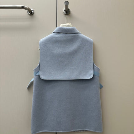 HERMES 26S SLEEVELESS JACKET 856