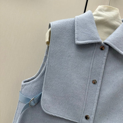 HERMES 26S SLEEVELESS JACKET 856